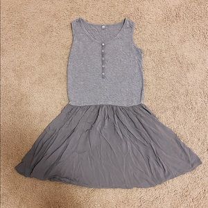 Uniqlo Grey Sleeveless Dress